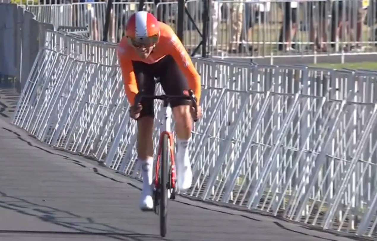 Samuel Watson, en el prólogo del Tour Down Under 2026