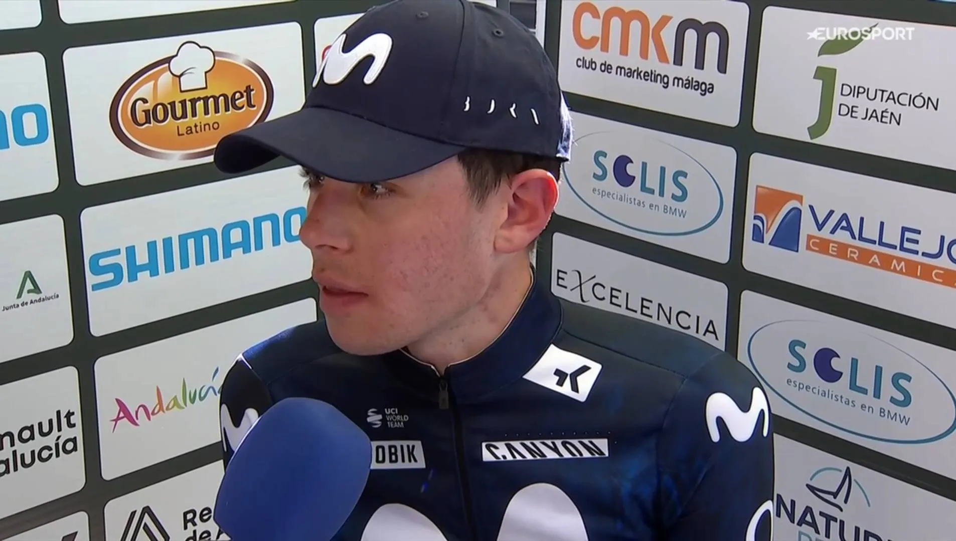 Iván Romeo, tras la etapa 3 de la Vuelta a Andalucía 2026.