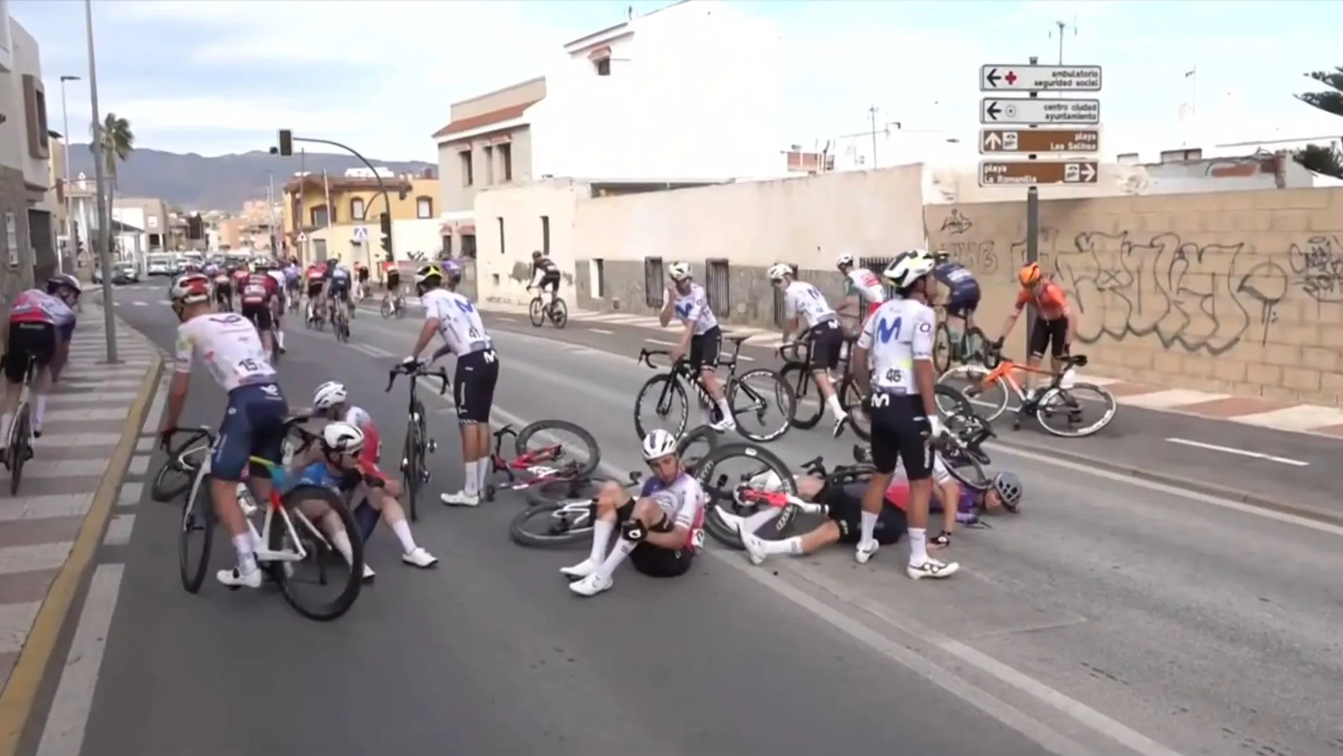 Movistar Team caída