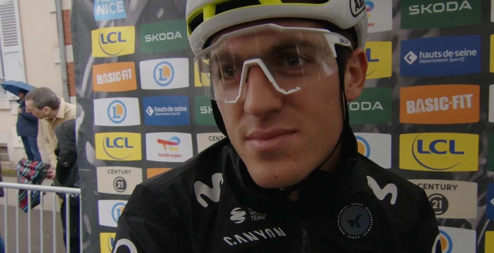 Pablo Castrillo, antes de la etapa 4 de la París-Niza 2026