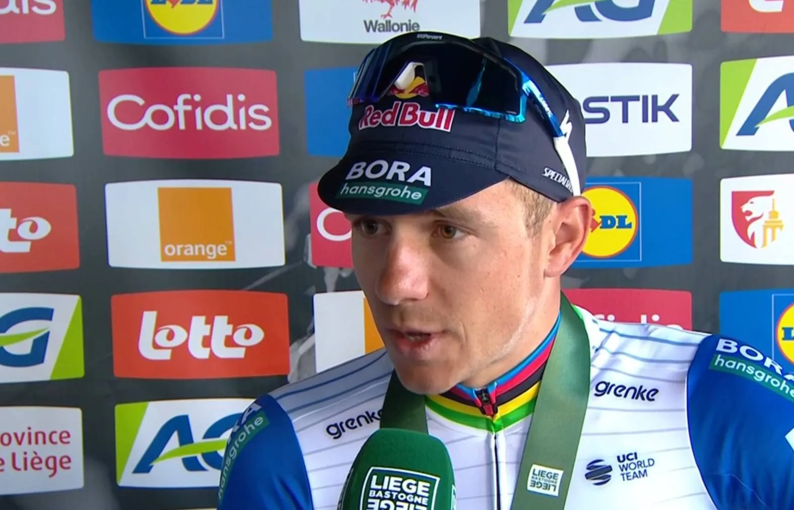 Remco Evenepoel fue 3º en la Lieja-Bastoña-Lieja 2026.