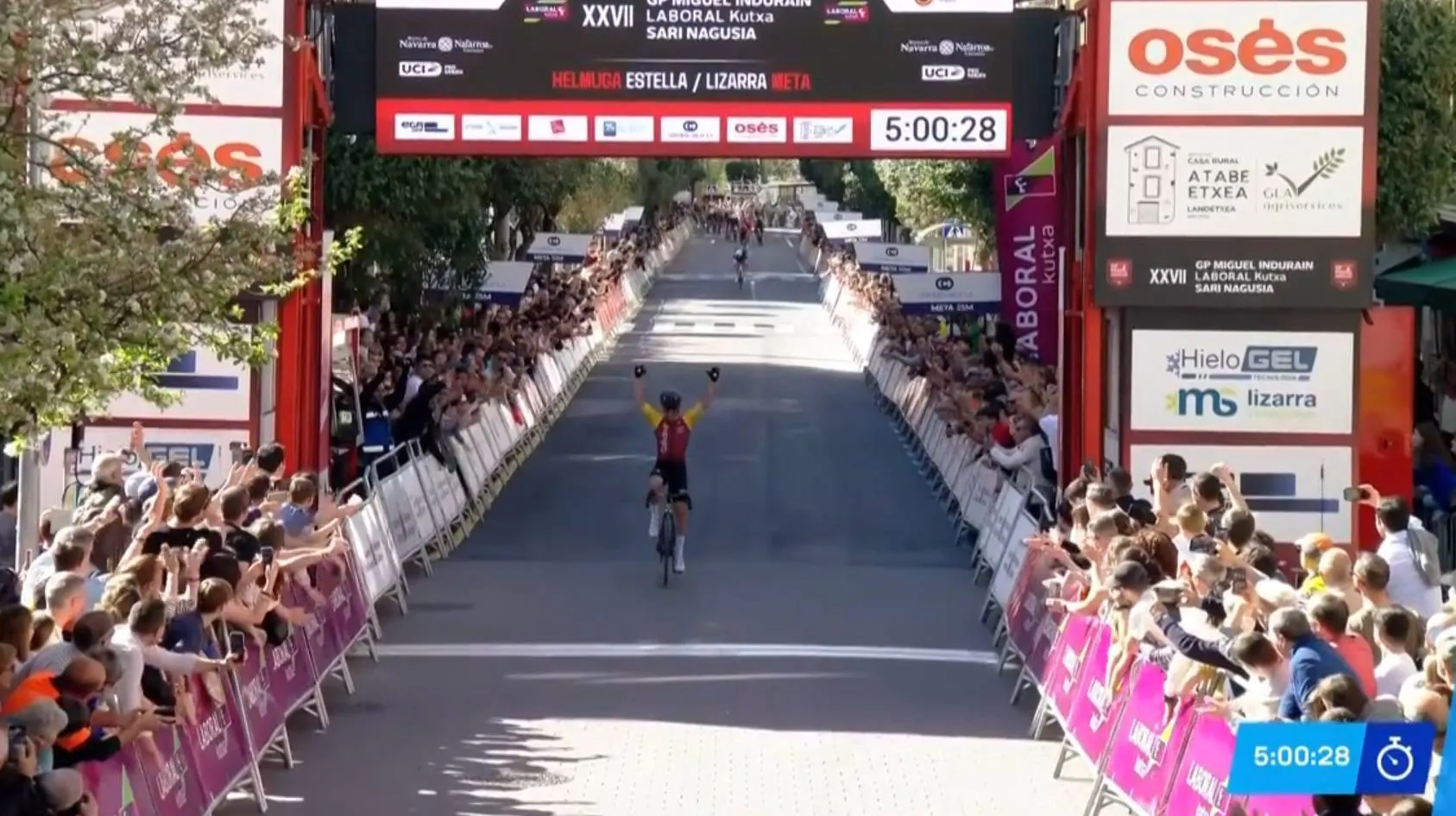 Ion Izagirre gana el GP Miguel Indurain 2026.