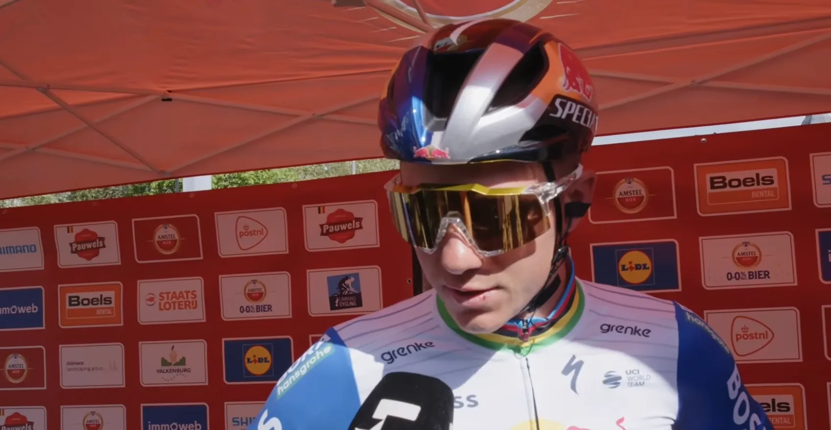 Remco Evenepoel, en la Amstel Gold Race 2026