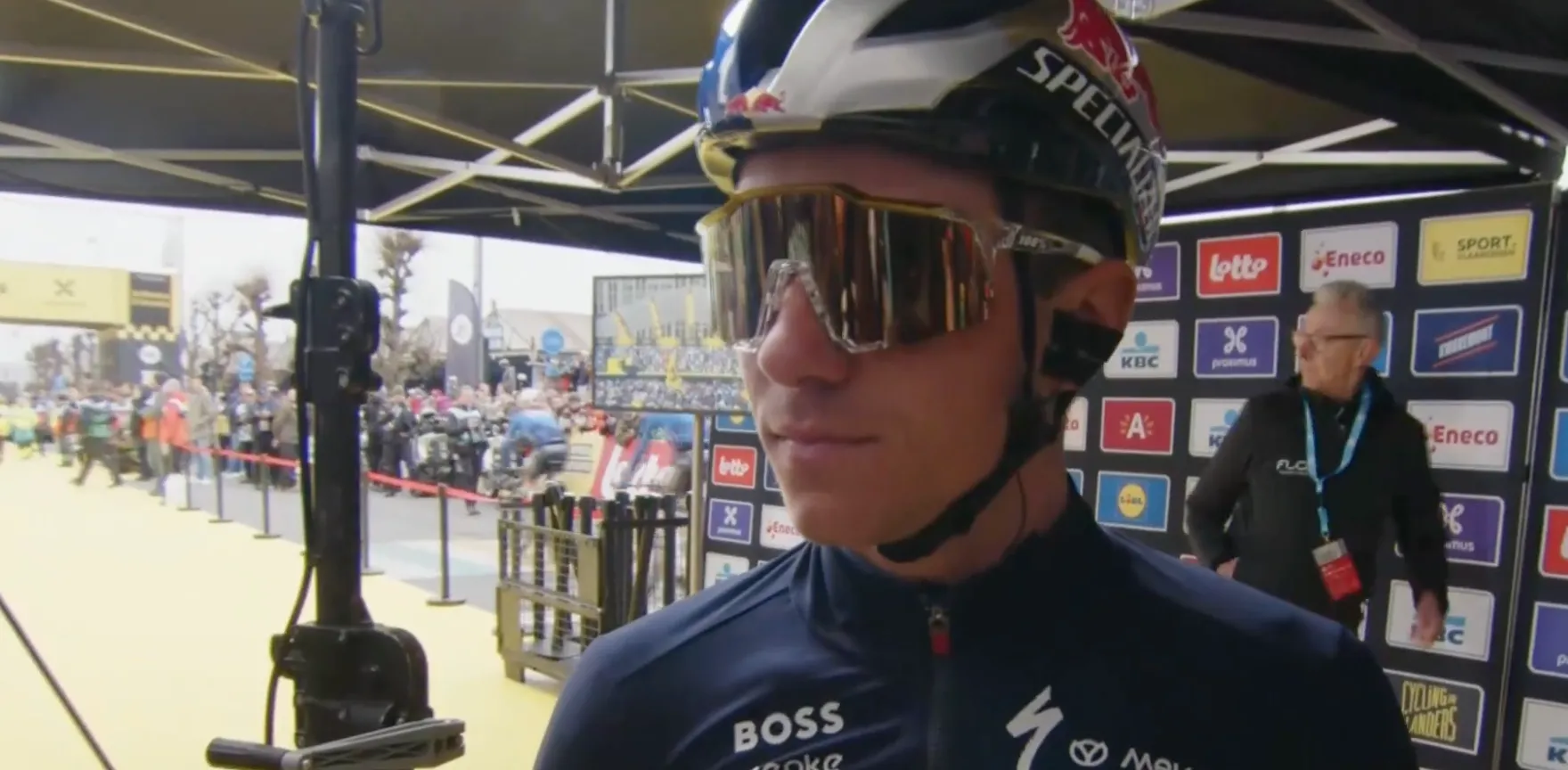 Evenepoel, antes de debutar en el Tour de Flandes