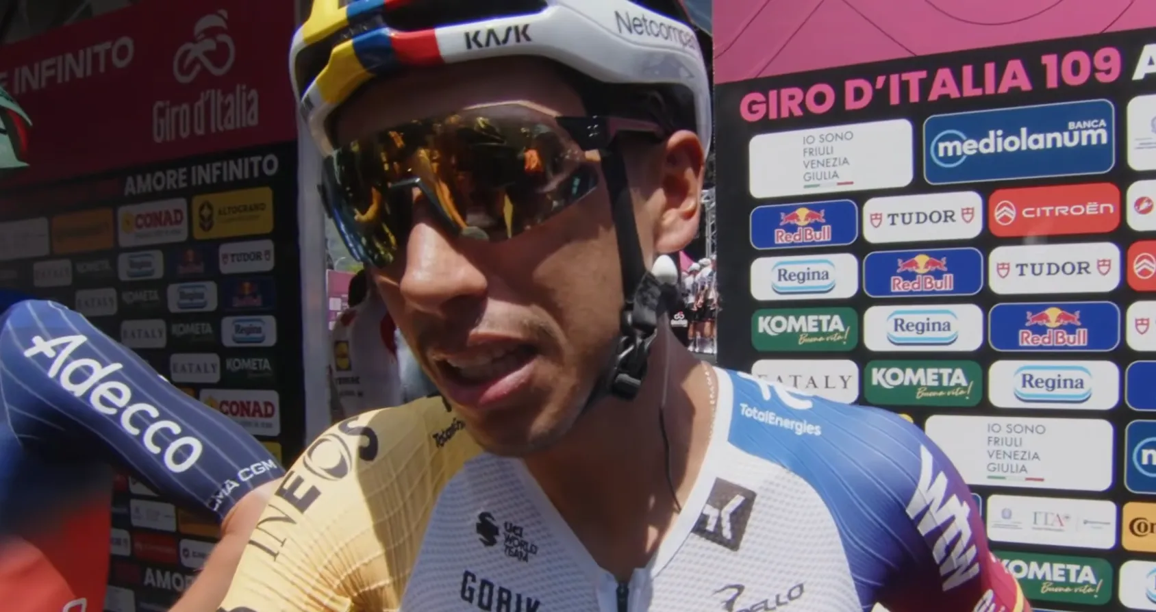 Egan Bernal, en el Giro de Italia 2026