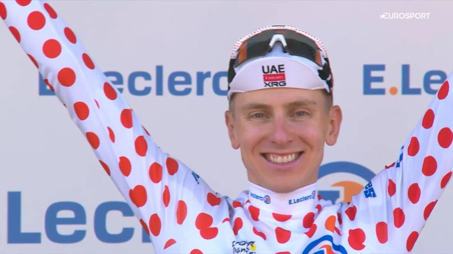 Tadej Pogacar iniciará la primera etapa en línea del Tour de Francia con el maillot de lunares como líder de la clasificación de la montaña.