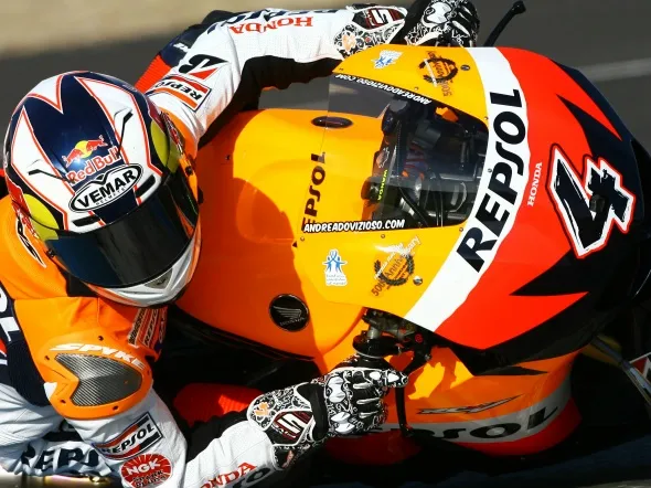 andrea dovizioso lemans practice 1 lemans 2009