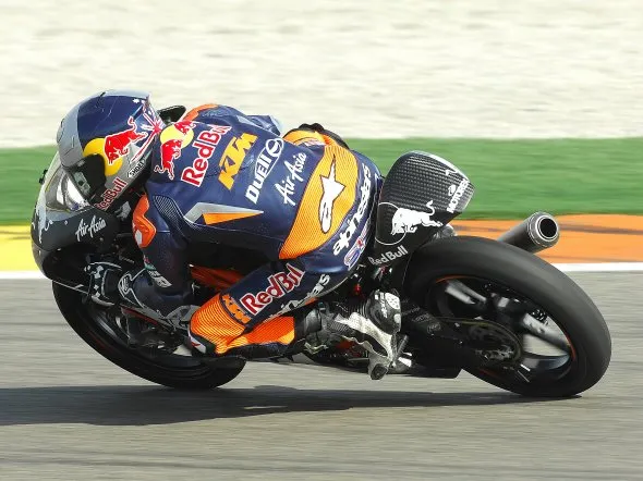 arthur sissis ktm m32 moto3 test valencia