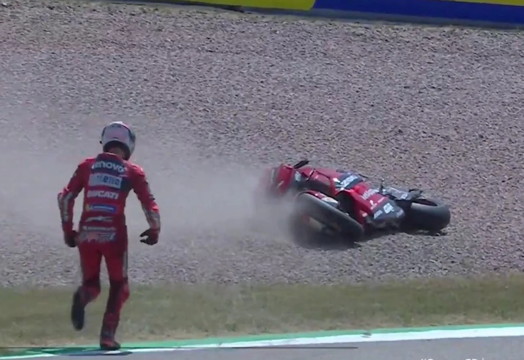 bagnaia crash