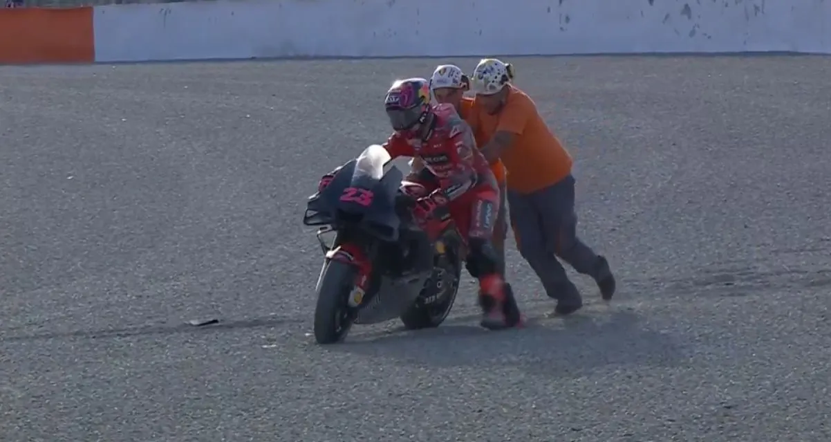 bastianini crash test motogp