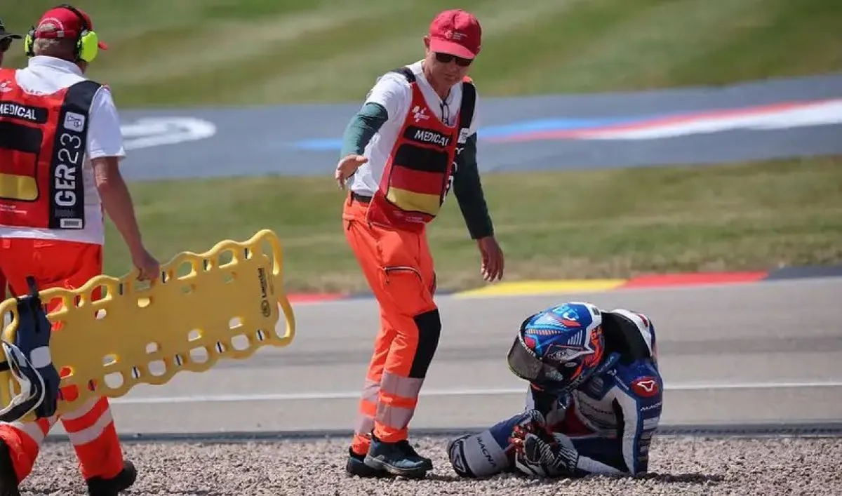 bendsneyder infortunio moto2 sachsenring