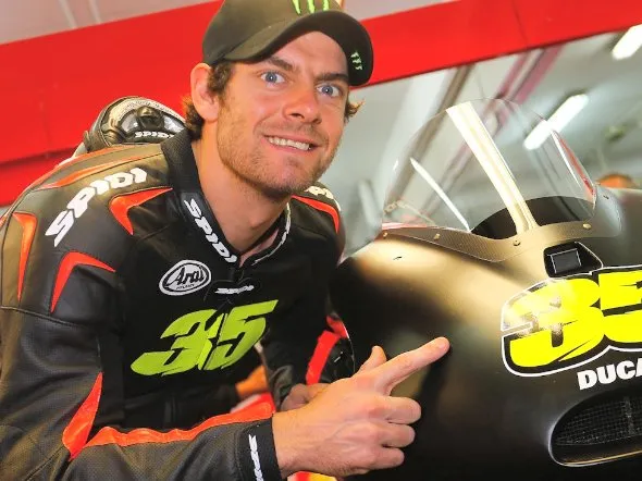 cal crutchlow ducati box test valencia 2013