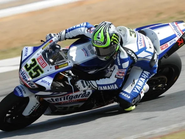 cal crutchlow kyalami superpole yzfr1 2010