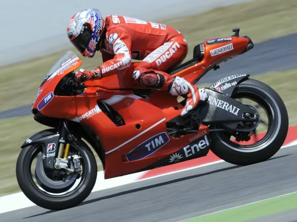 casey stoner barcellona prove1