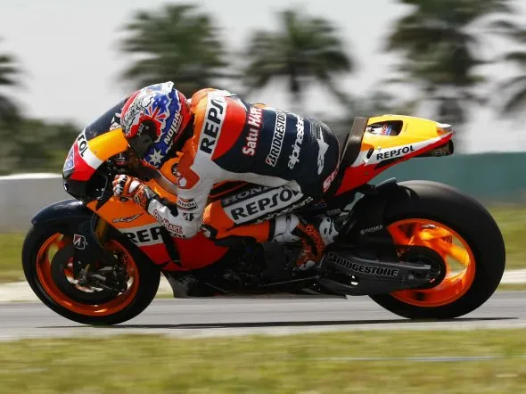 casey stoner day2 sepang test2 motogp