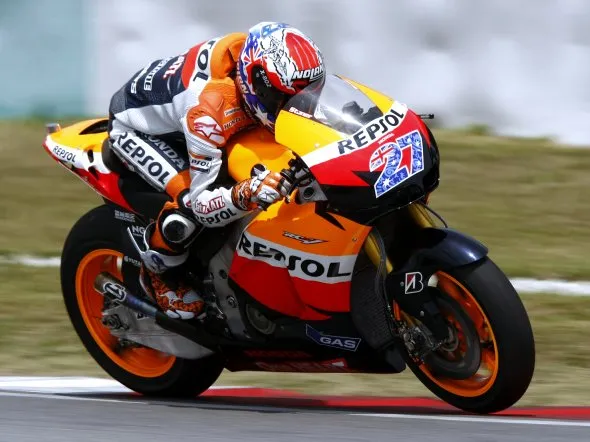 casey stoner day3 sepang morning test