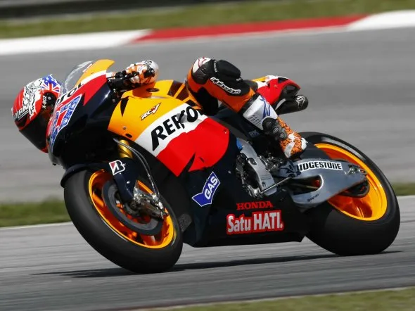 casey stoner end day2 test sepang