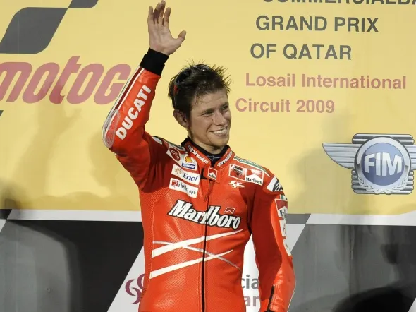 casey stoner podium losail 09