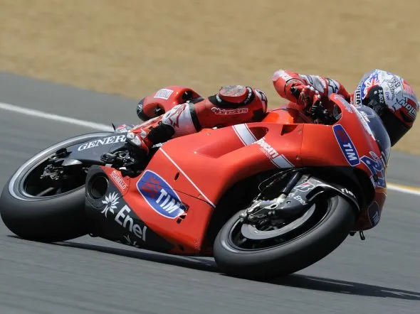 casey stoner warm up motogp lemans