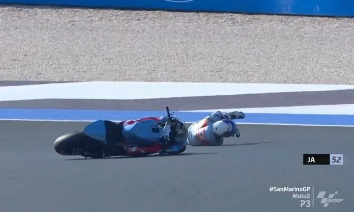 crash alcoba moto2 misano p3