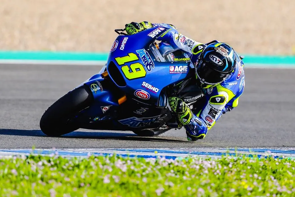 dalla porta moto2 test jerez