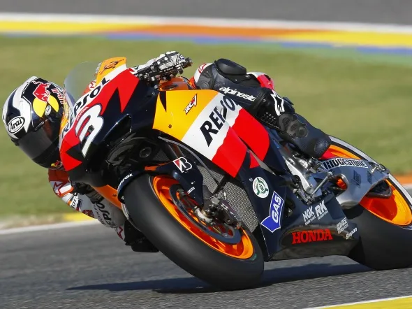 dani pedrosa action valencia mgp 2009
