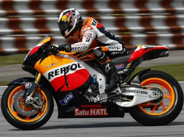 dani pedrosa day2 sepang test 2 2011