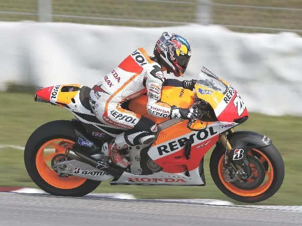 dani pedrosa end test sepang 1