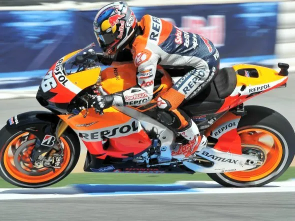 dani pedrosa laguna seca friday 2012