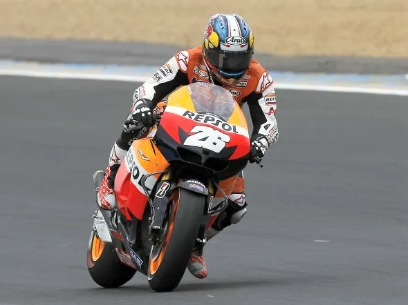 dani pedrosa pole lemans 2012