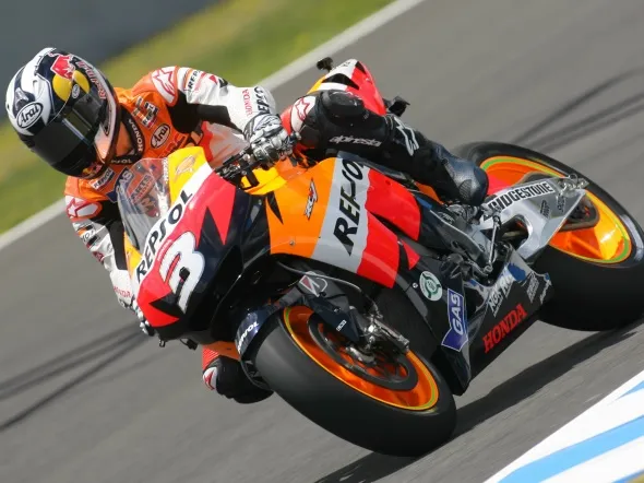 dani pedrosa practice jerez saturday 2009