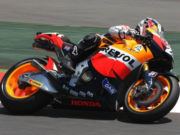 dani pedrosa prove1 barcellona 2010