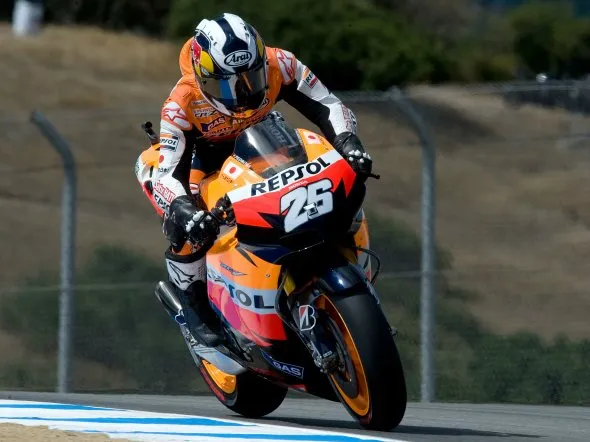 dani pedrosa qp lagunaseca motogp 2011