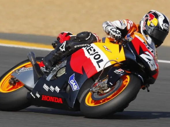 dani pedrosa qualifying lemans 2010