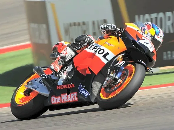 dani pedrosa testing aragon motogp 2012
