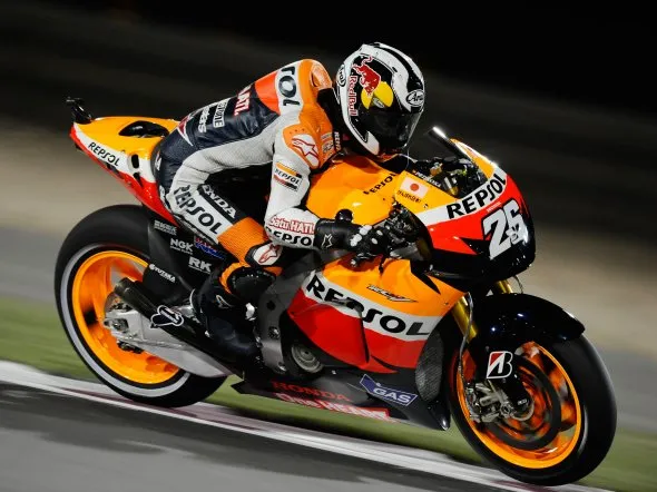 dani pedrosa warm up losail 2011