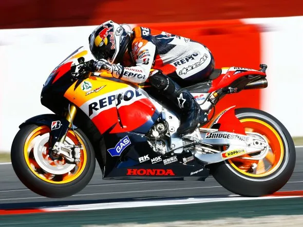 dani pedrosa warmup barcellona motogp