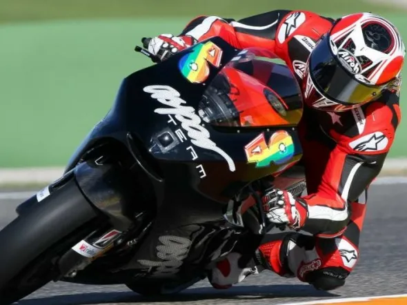 hector barbera ducati test valencia