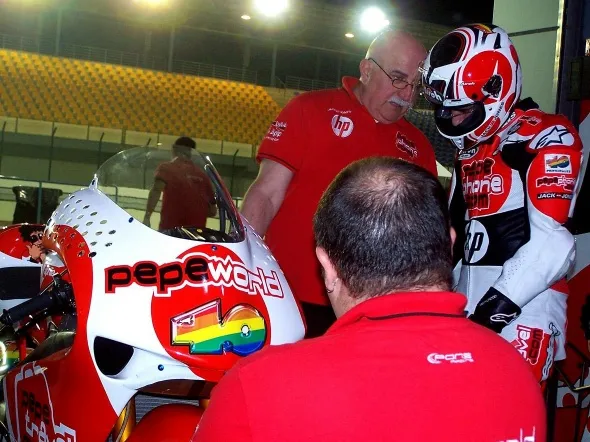 hector barbera test losail box pepeworld team