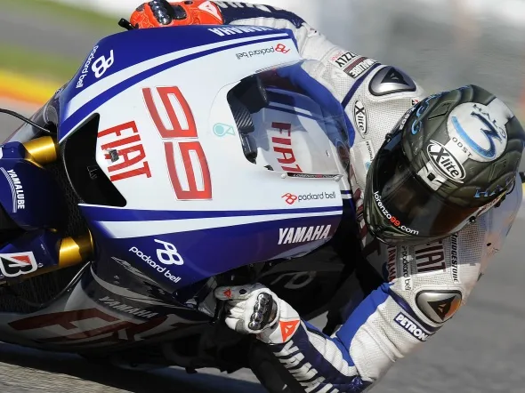 jorge lorenzo fiat yamaha motogp valencia 2009