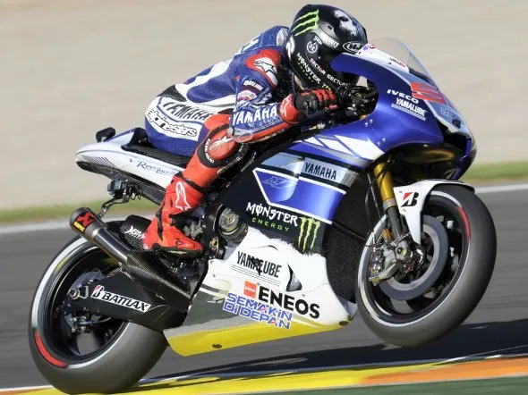 jorge lorenzo m1 test valencia
