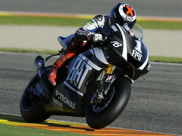 jorge lorenzo motogp test valencia 2010 day2