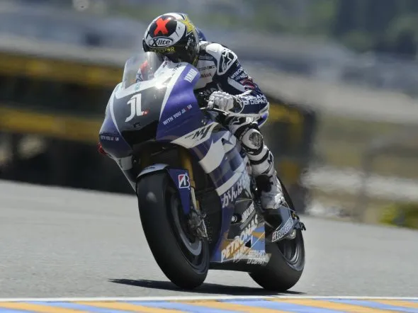 jorge lorenzo qualifiche lemans motogp 2011