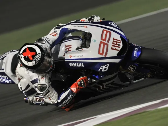 jorge lorenzo qualifiche losail qatar motogp 2010