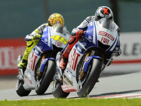 jorge lorenzo valentino rossi germany 2009