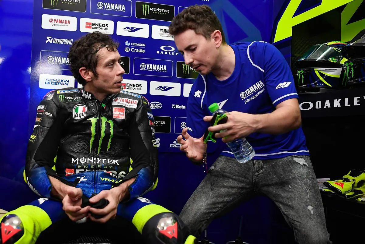 jorge lorenzo valentino rossi