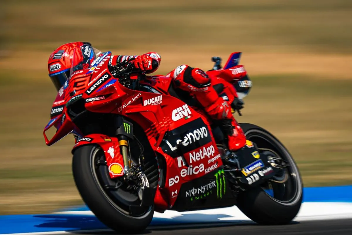 la ducati gp25 di marc marquez