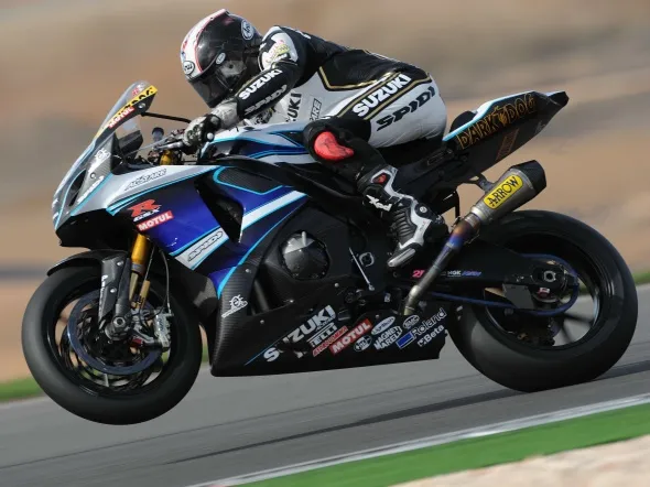 leon haslam alstare suzuki test