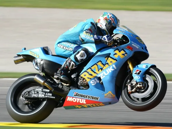 loris capirossi rizla suzuki test valencia
