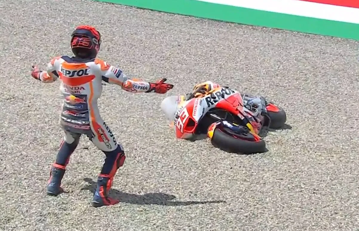 marc marquez crash gp mugello